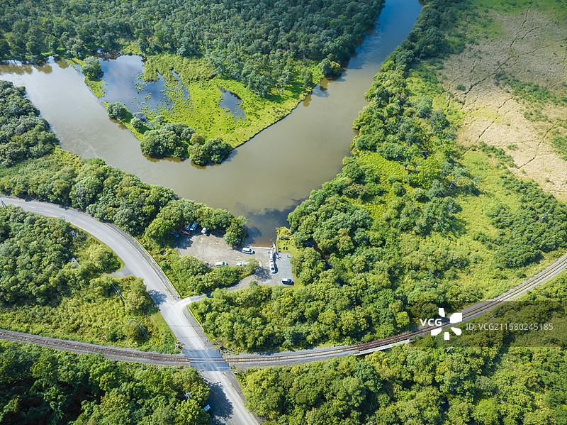 北海道的釧路河图片素材