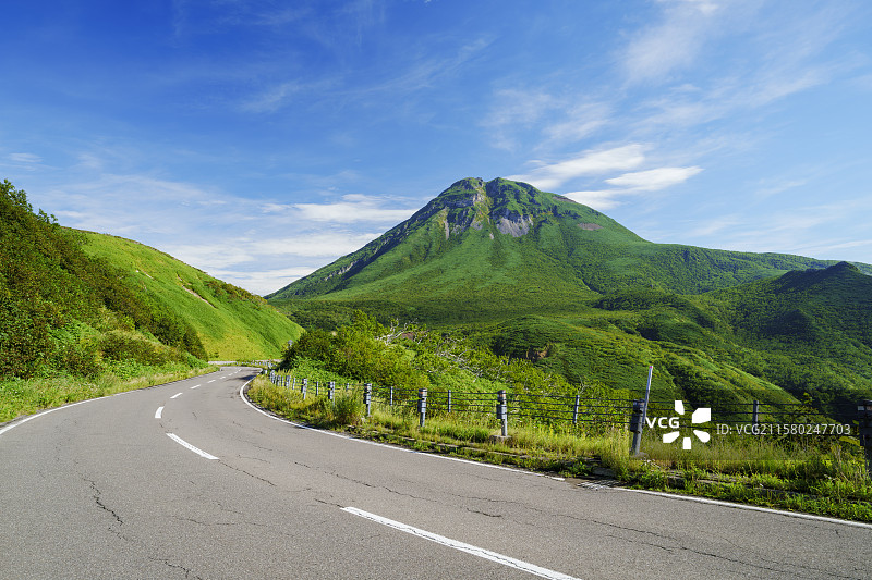 知床交叉路，日本北海道图片素材