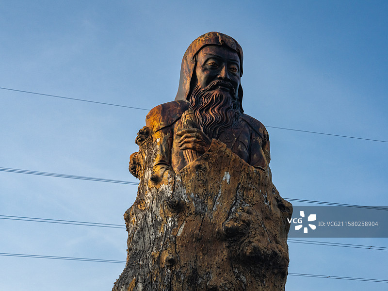 河南省漯河市许慎文化园许慎雕像图片素材