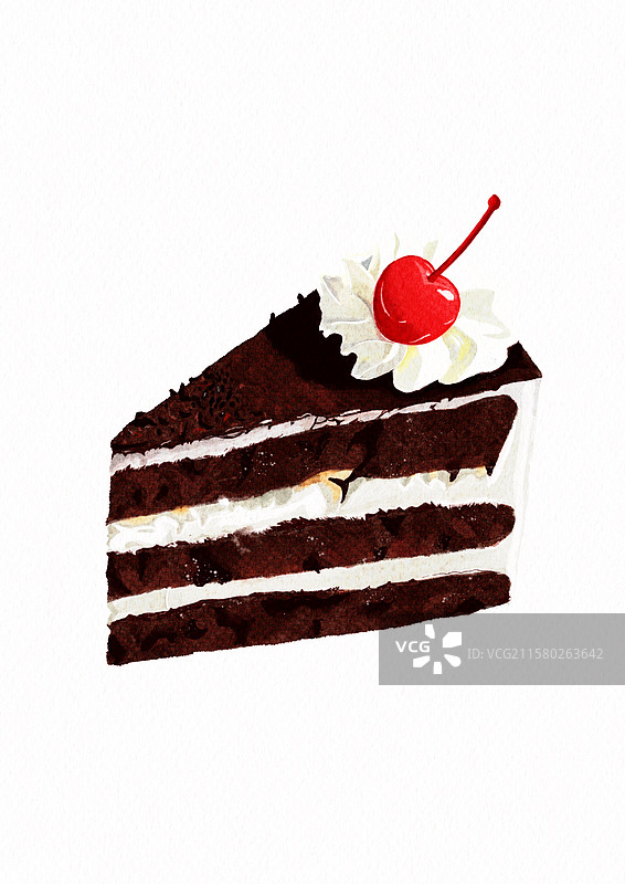 黑森林切块蛋糕图片素材