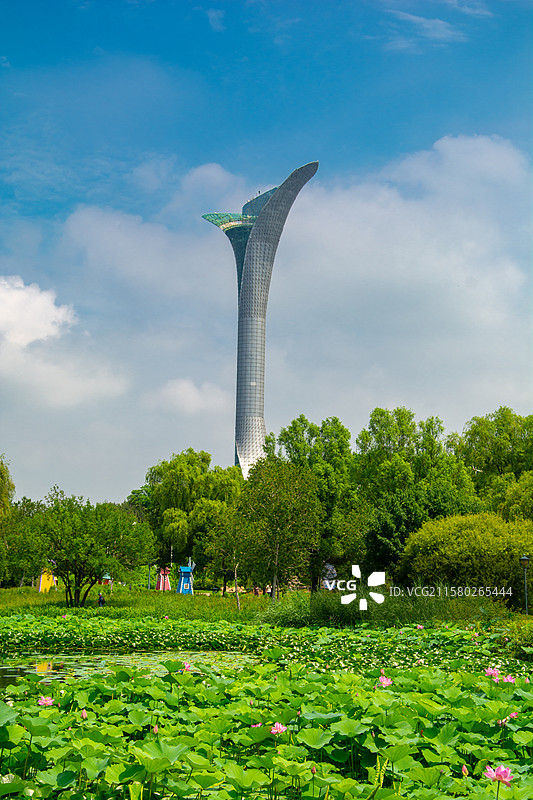 沈阳世博园百合塔图片素材
