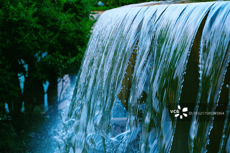 绿林水帘图片素材