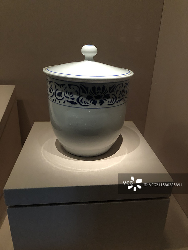 毛泽东用的瓷缸-湖南韶山毛泽东纪念馆图片素材