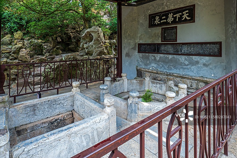 天下第二泉，无锡惠山，全国重点文物保护单位图片素材