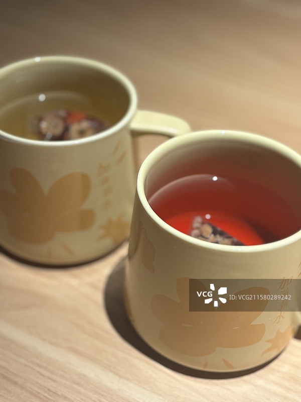 桌子上的茶图片素材