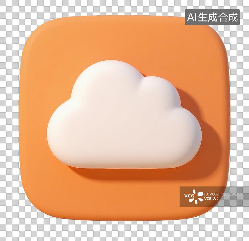 【AI数字艺术】3D三维卡通云计算服务器与数据中心图标元素图片素材