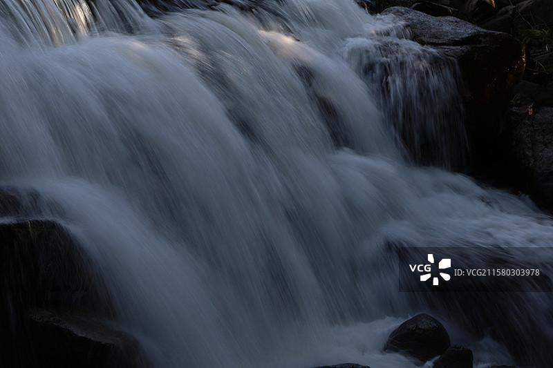 吉林太平沟，瀑布，深林，小路，休闲，避暑，图片素材