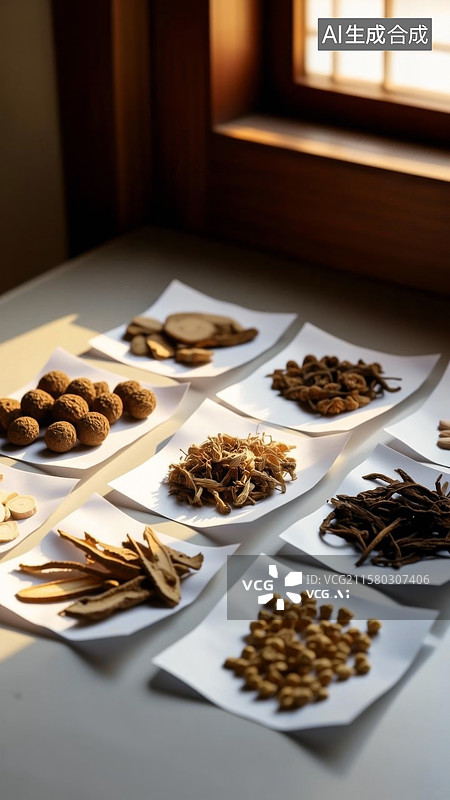 【AI数字艺术】中医药文化传承图片素材