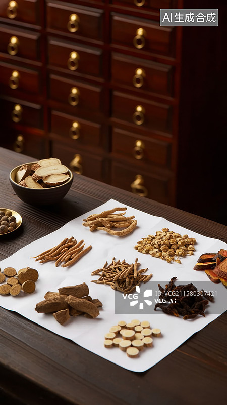 【AI数字艺术】中医药文化传承图片素材