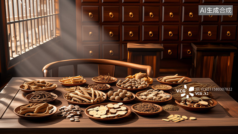 【AI数字艺术】中医药文化传承图片素材