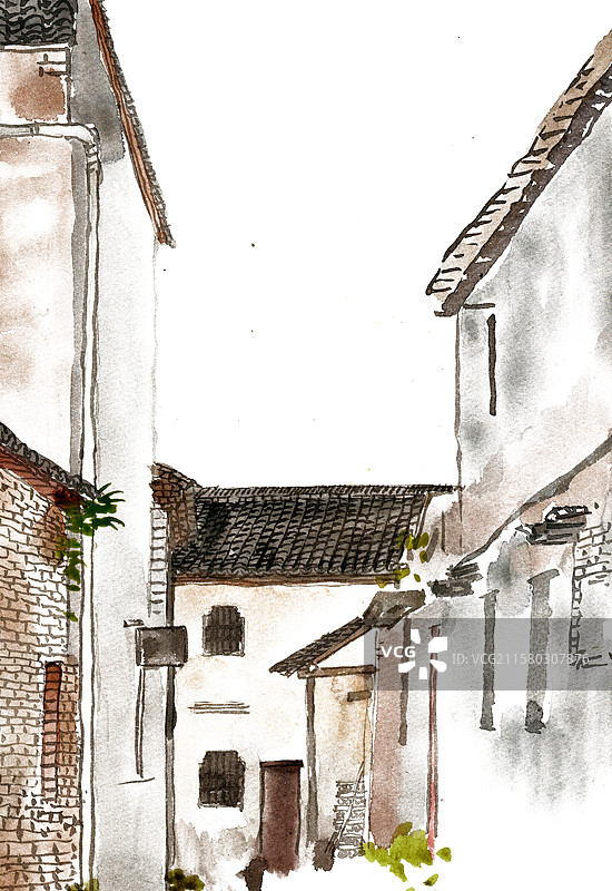 宁静的弄堂图片素材