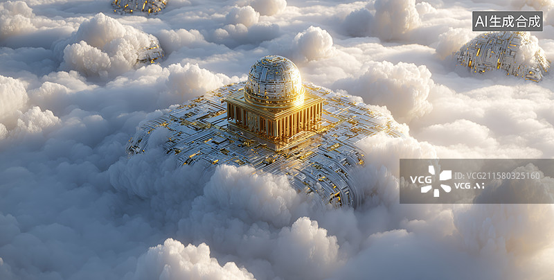 【AI数字艺术】雪中金色果实图片素材