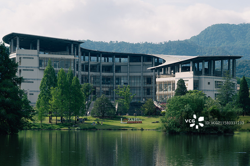 浙江农林大学图书馆图片素材