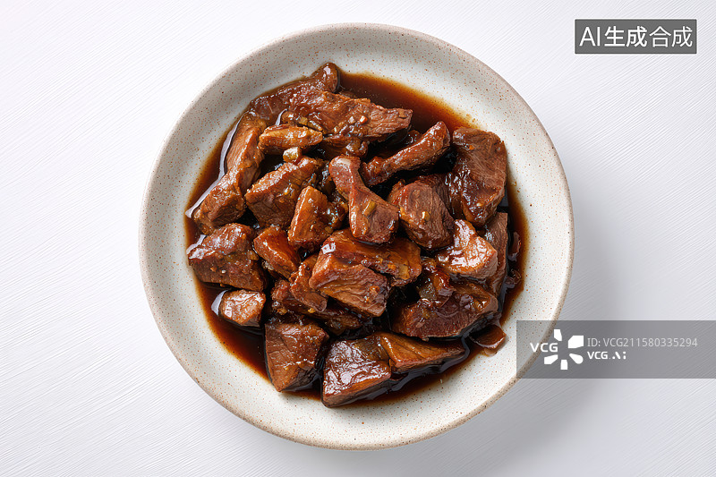 【AI数字艺术】中餐美食-酱牛肉图片素材