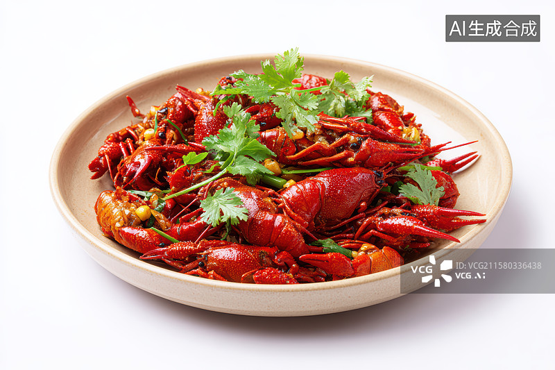 【AI数字艺术】中餐美食-麻辣小龙虾图片素材