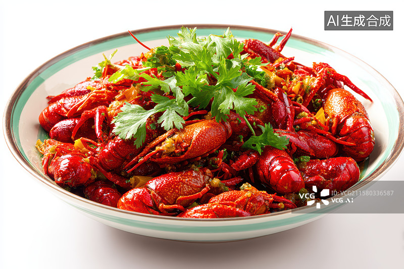 【AI数字艺术】中餐美食-麻辣小龙虾图片素材