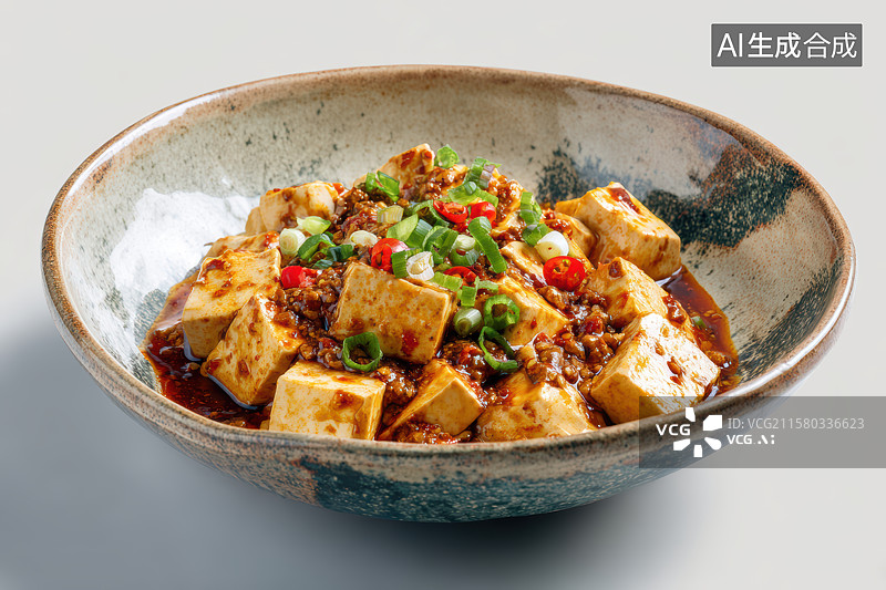 【AI数字艺术】中餐美食-麻婆豆腐图片素材
