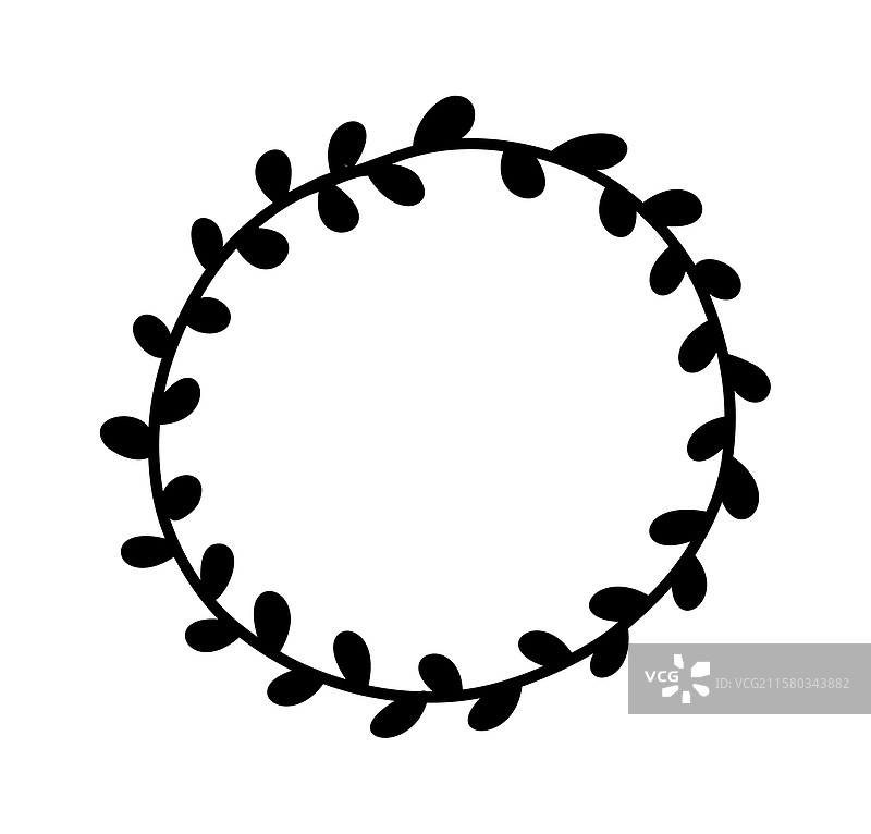 圆形花卉花环婚礼植物装饰图片素材