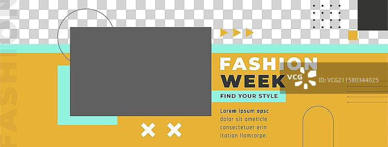 平面设计时装周Facebook封面图片素材