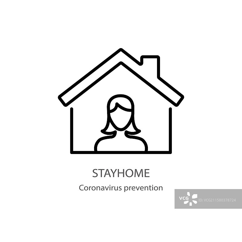 居家图标，细线条居家轮廓图标图片素材