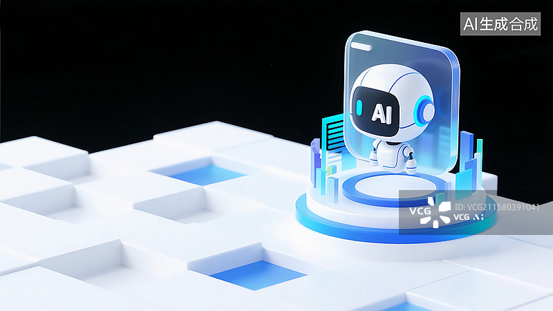 【AI数字艺术】人工智能AI机器人科技图标图片素材