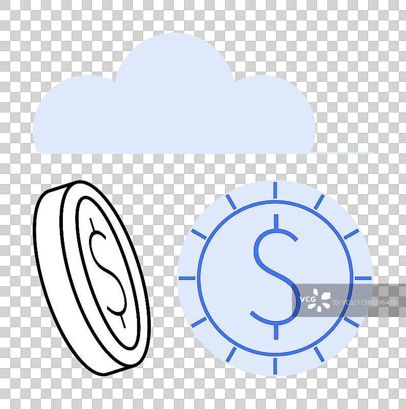 简单的云端财务管理图片素材