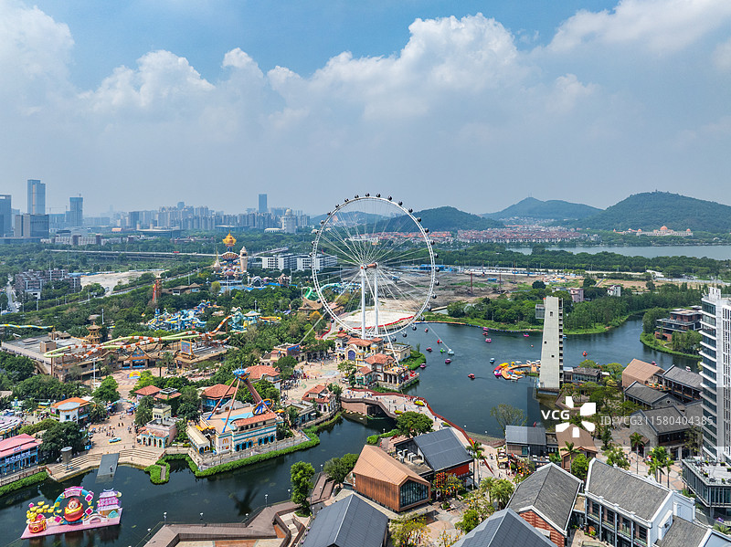 佛山顺德欢乐港湾旅游景区风光全景图片素材