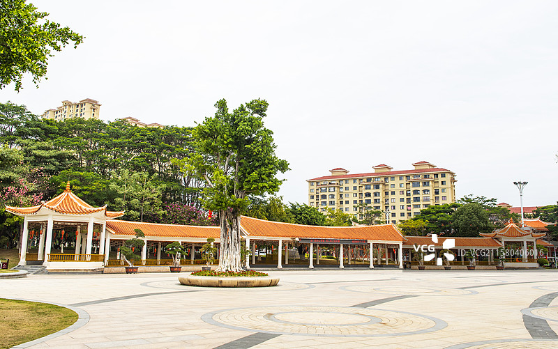 泉州安平桥亭子 亭子 长廊 城市 古城  泉州图片素材