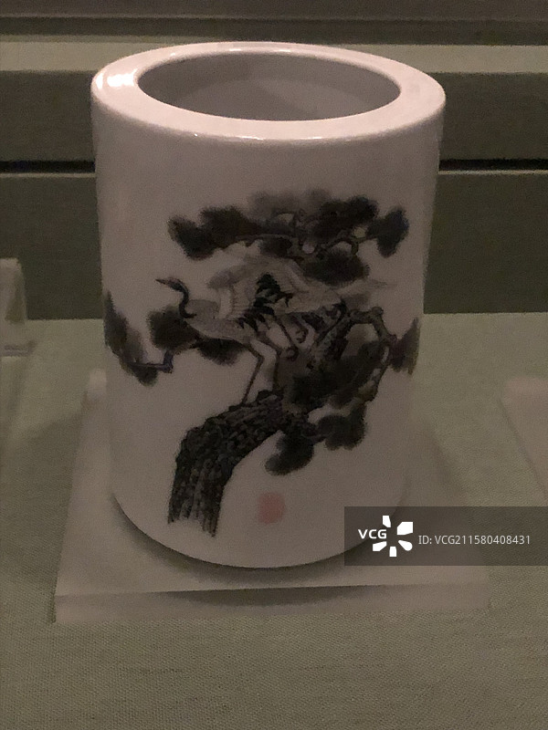 毛泽东使用过的笔筒-湖南韶山毛泽东纪念馆图片素材