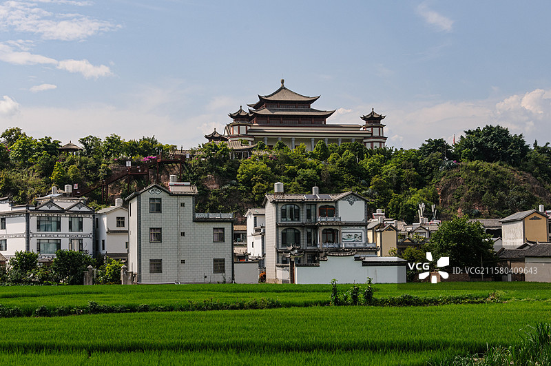 大理永平博南镇曲硐清真寺外部图片素材