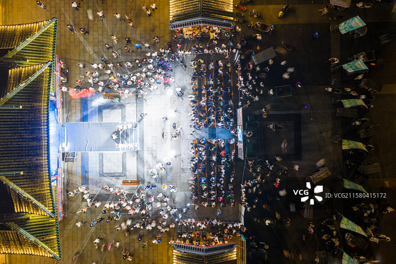 河南周口 中州路 关帝庙广场 戏台 cctv 央视 天籁最强音 歌唱比赛 周口区海选图片素材