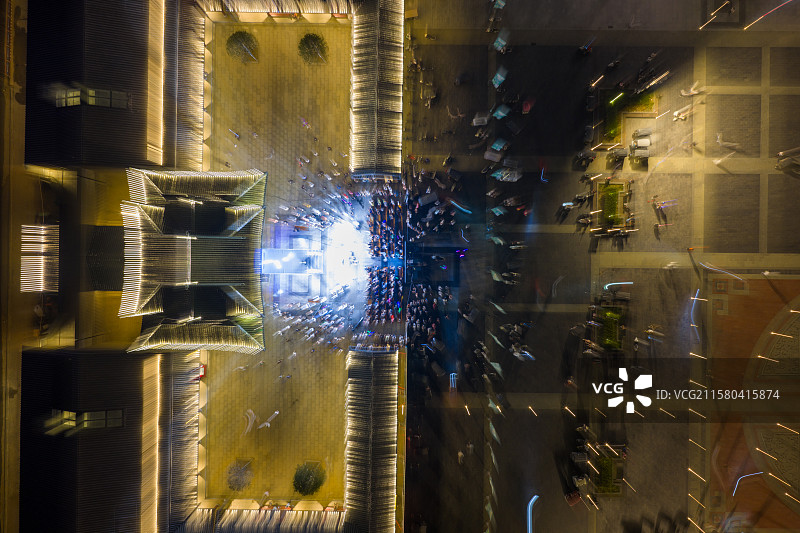 河南周口 中州路 关帝庙广场 戏台 cctv 央视 天籁最强音 歌唱比赛 周口区海选图片素材