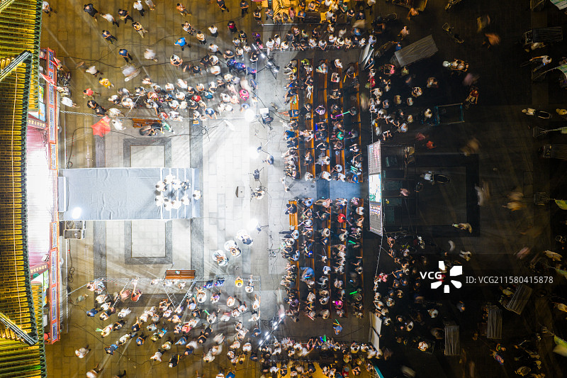 河南周口 中州路 关帝庙广场 戏台 cctv 央视 天籁最强音 歌唱比赛 周口区海选图片素材