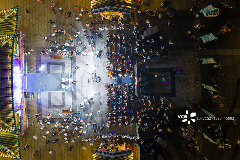 河南周口 中州路 关帝庙广场 戏台 cctv 央视 天籁最强音 歌唱比赛 周口区海选图片素材