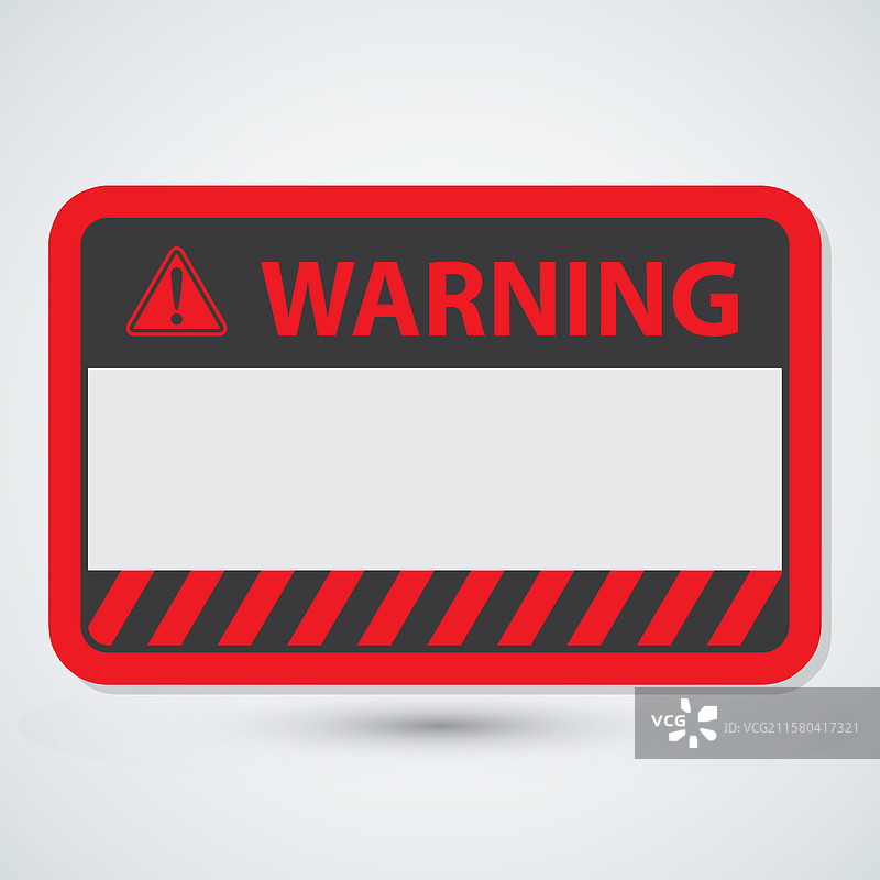 空白警告标志模板设计图片素材