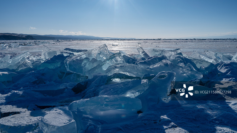 俄罗斯伊尔库茨克贝加尔湖风光图片素材