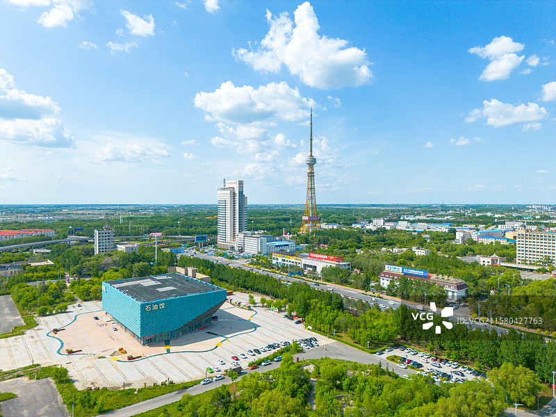 大庆石油馆电视台图片素材