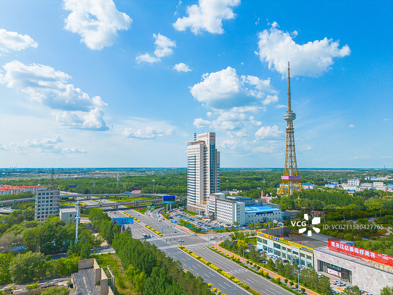 大庆石油馆电视台图片素材