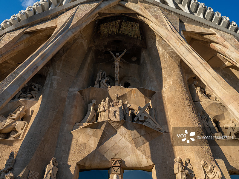 西班牙巴塞罗那圣家堂大教堂图片素材