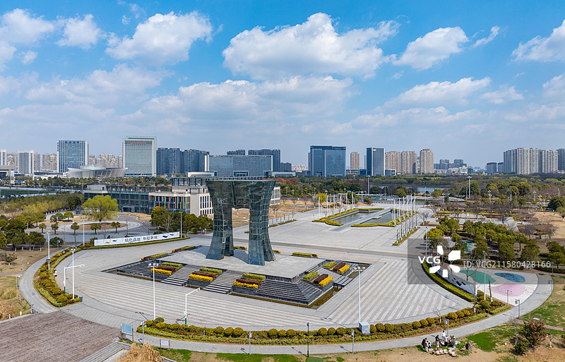 江苏省淮安生态新城城市风光图片素材