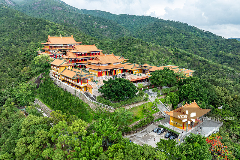 广东珠海市金台寺风景区夏日景观图片素材