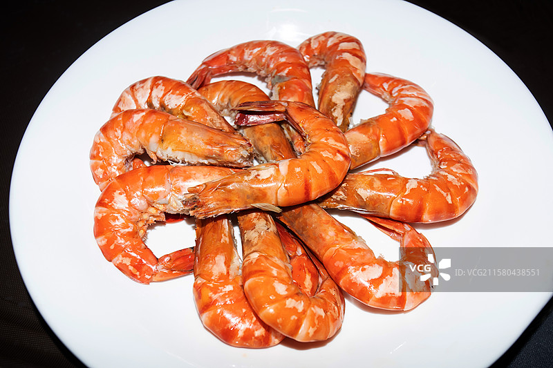 白灼大虾图片素材