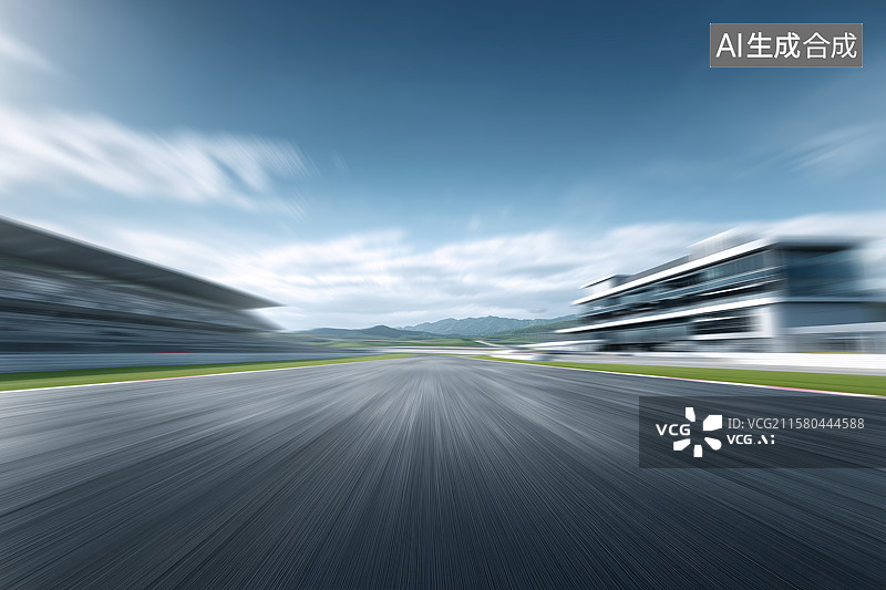 【AI数字艺术】赛车跑道图片素材