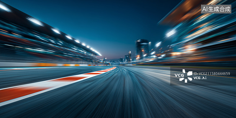 【AI数字艺术】赛车跑道路面图片素材