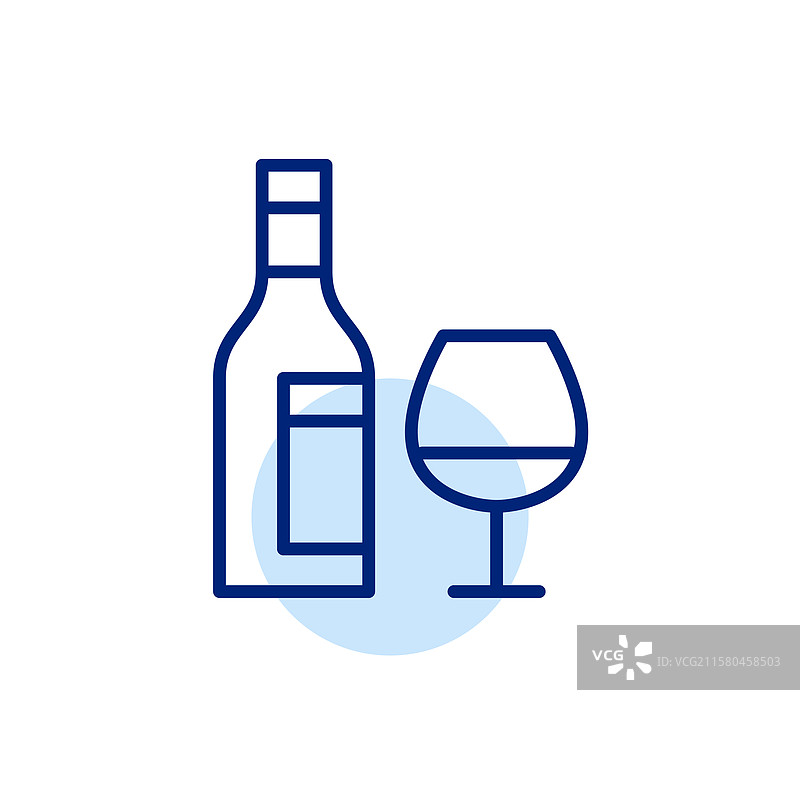 酒瓶和酒杯，酒精饮料图片素材