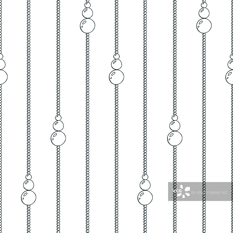 垂直的金色细珠与吊坠珠子图片素材