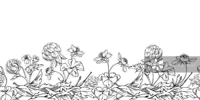 云莓和覆盆子与秋天的白色树叶图片素材