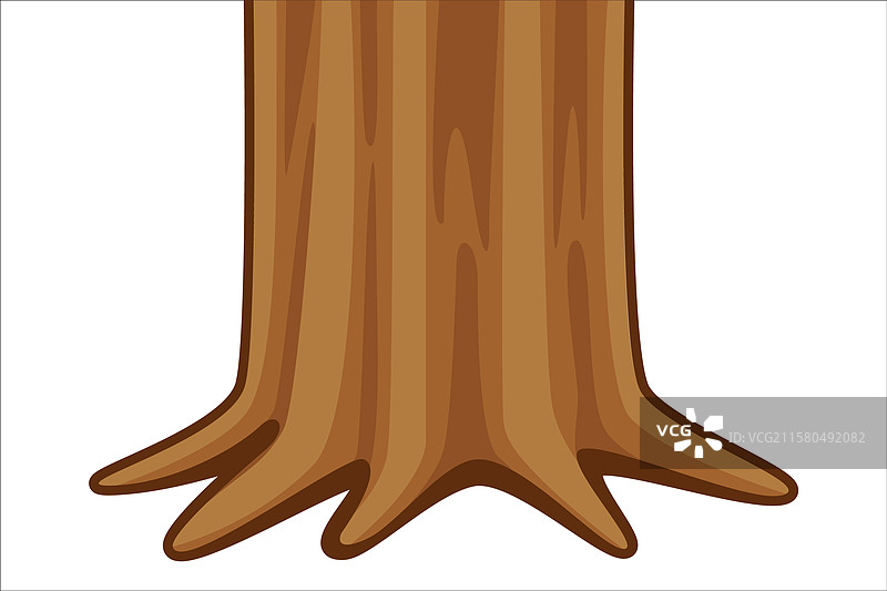 大树的树干和根部树桩图片素材