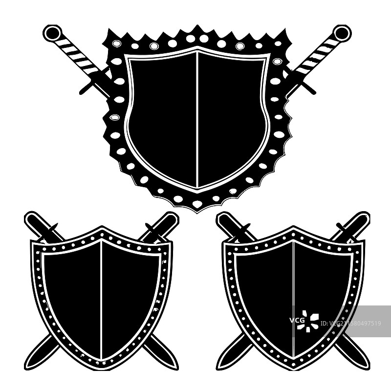 盾牌图标集图片素材