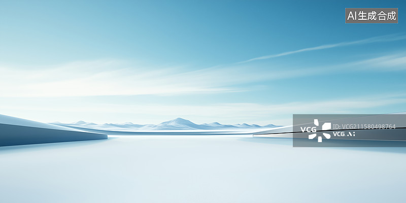 【AI数字艺术】空旷的山丘 汽车产品广告背景图图片素材
